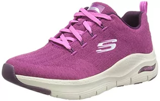 Trampki damskie - Skechers Damskie tenisówki Arch Fit, czerwone, 5 UK - grafika 1