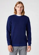 Swetry męskie - WRANGLER TWO TONE CREW BLUE W8C6RLX9I M - miniaturka - grafika 1