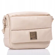 Torebki damskie - Pikowana Torebka Listonoszka Biała Monnari - miniaturka - grafika 1