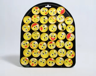 Magnesy na lodówkę do tablic szklane emotki buźki - Magnesy - miniaturka - grafika 1