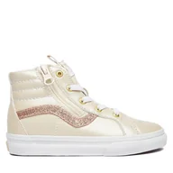Buty dla dziewczynek - Sneakersy Vans SK8-Hi Reissue Side Zip VN0007Q3DJR1 Écru - miniaturka - grafika 1