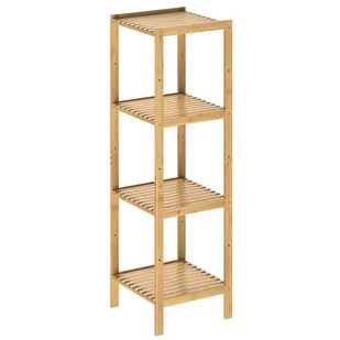 SZAFKA ŁAZIENKA PRZEDPOKÓJ BAMBUSOWA 4 PÓŁKI - Szafki łazienkowe - miniaturka - grafika 1