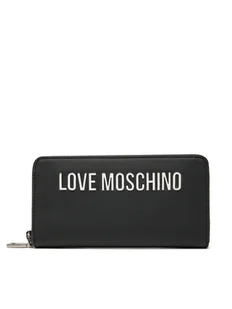 LOVE MOSCHINO Duży Portfel Damski JC5611PP1MKD000B Czarny - Portfele - miniaturka - grafika 1