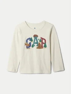 Gap Bluzka 515126-05 Beżowy Regular Fit - Bluzki damskie - miniaturka - grafika 1
