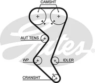 Mechanizmy rozrządu - GATES PASEK ROZRZ  5528XS PEUGEOT 406 2.0 16S 99-/CITROEN/ - miniaturka - grafika 1