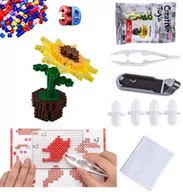 Prace ręczne dla dzieci - Koraliki Do Prasowania 3D Prasowanki Trójwymiarowe Szablon Kwiaty Slonecznik - miniaturka - grafika 1