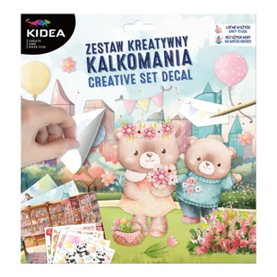 DERFORM, zestaw kreatywny kalkomania kidea - Zabawki kreatywne - miniaturka - grafika 1
