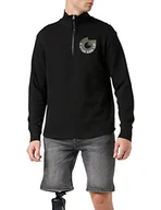 Koszulki męskie - G-STAR RAW Jirgi koszulka męska z zamkiem błyskawicznym, Czarny (Dk Black D20711-c931-6484), XS - miniaturka - grafika 1