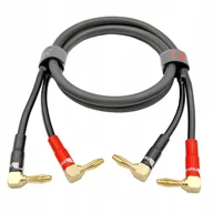 Kable - Kabel Głośnikowy Nakamichi 2x4mm Wtyki Kątowe 2,5m - miniaturka - grafika 1