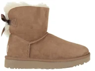 Botki damskie - UGG, Buty damskie, Mini Bailey Bow II, brązowy, rozmiar 37 - miniaturka - grafika 1