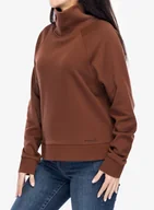 Bluzy damskie - Bluza damska Marmot Rowan Funnel Neck - chocolate - miniaturka - grafika 1