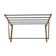 Suszarki na ubrania - Suszarka ścienna 80 Aurora czarno-brązowa - miniaturka - grafika 1