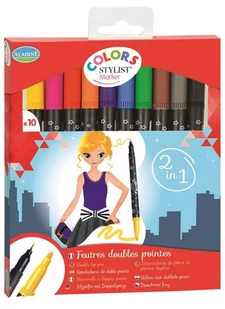 Aladine Markery z dwiema końcówkami - Zabawki kreatywne - miniaturka - grafika 1