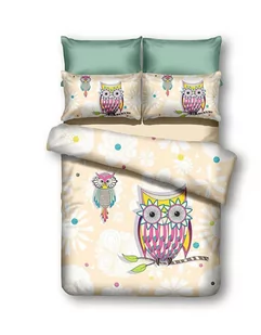 DecoKing Komplet dziecięcy /OWLS/SUMMERSTORY/200X200+80X80*2 mikrowłókno - Pościel - miniaturka - grafika 1