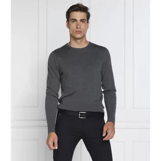 Swetry męskie - Calvin Klein Wełniany sweter | Regular Fit - grafika 1