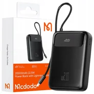 Powerbanki - MCDODO POWERBANK 20000MAH Z WYŚWIETLACZEM USB USB-C 22,5W + KABEL LIGHTNING - miniaturka - grafika 1