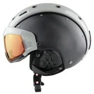 Kaski narciarskie - Kask narciarski CASCO SP-6 Visor VAUTRON white-black structure L - miniaturka - grafika 1