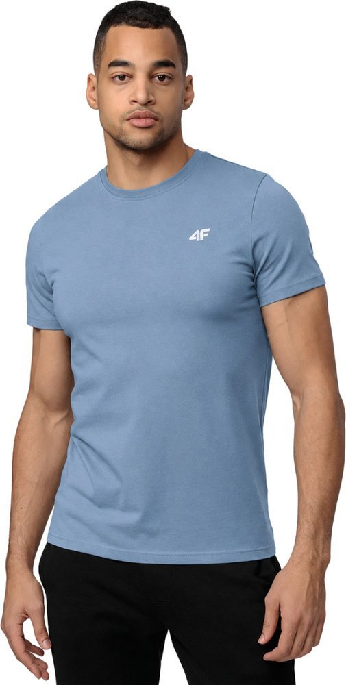 4f Koszulka męska 4F M4483 niebieska 4FWSS26TTSHM4483 32S 4XL