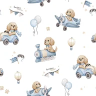 Prześcieradła dla dzieci - Bawełniane prześcieradło z gumką 80x160 cm Benji - miniaturka - grafika 1