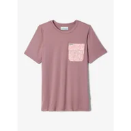 Odzież sportowa dziecięca - Koszulka szybkoschnąca dziewczęca Columbia Washed Out Utility Shirt - miniaturka - grafika 1