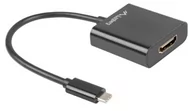 Czytniki kart pamięci - LANBERG Lanberg USB-C czarny AD-UC-HD-01 - miniaturka - grafika 1