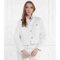 Kurtki damskie - Armani Exchange Kurtka jeansowa | Cropped Fit - miniaturka - grafika 1