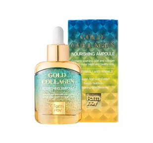 FARMSTAY GOLD COLLAGEN AMPOULE ODŻYWCZA AMPUŁKA DO TWARZY ZE ZŁOTEM I KOLAGENEM 35ML - Serum do twarzy - miniaturka - grafika 1