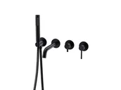 Baterie wannowe i prysznicowe - Bateria Wannowa Podtynkowa 4-Otworowa Besco Veo - miniaturka - grafika 1