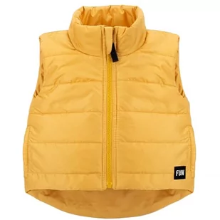 Pinokio Vest with Band, Pockets and Long Back Kamizelka Dzieci Niemowlęta, YELLOW FUN TIME, 104 - Kurtki i płaszcze dla chłopców - miniaturka - grafika 1