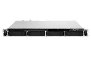 QNAP TS-h987XU-RP-E2334-16G NAS Rack (1U) Intel Xeon E E-2334 16 GB DDR4 88 TB QuTS hero Czarny, Srebrny - Serwery - miniaturka - grafika 1