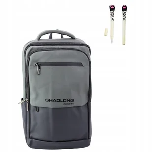 Plecak Miejski Biznesowy Usb Kieszeń Na Laptopa 16L Czarny Szary - Torby na laptopy - miniaturka - grafika 1