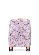 Walizki - Mała różowa walizka na kółkach WALAB-0079-34-19 - miniaturka - grafika 1