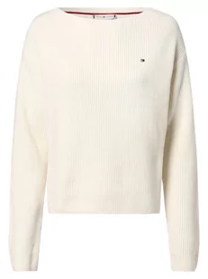 Tommy Hilfiger - Sweter damski, biały - Swetry damskie - miniaturka - grafika 1