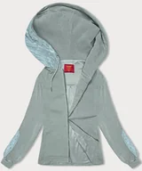 Bluzy damskie - BLUZA W PRĄŻKI DAMSKA MIĘTOWA (AMG-311) - LHD - miniaturka - grafika 1