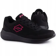 Buty sportowe damskie - Buty damskie sportowe Lotto Connect Oc Black/pink - miniaturka - grafika 1