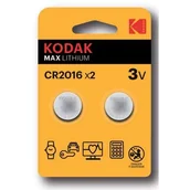 Baterie i akcesoria - Bateria KCR 2016 3 V KODAK 2 szt. - miniaturka - grafika 1