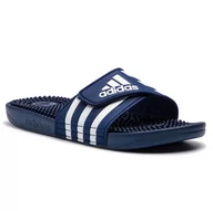 Klapki i japonki damskie - Adidas Klapki adissage F35579 Dkblue/Ftwwht/Dkblue - miniaturka - grafika 1