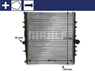 Układ chłodzenia - akcesoria - Chłodnica, układ chłodzenia silnika Mahle CR 1437 000S - miniaturka - grafika 1