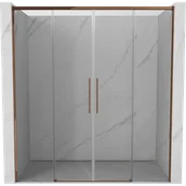 Ścianki i drzwi prysznicowe - Mexen Rox drzwi prysznicowe rozsuwane 170 cm, transparent, różowe złoto - 8C2-170-002-60-00 - miniaturka - grafika 1