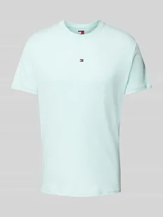 T-shirt o kroju regular fit z czystej bawełny z wyhaftowanym logo - Koszulki męskie - miniaturka - grafika 1