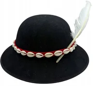 Moda i Uroda OUTLET - Kapelusz Góralski Filcowy Czarny Tradycyjny Rozmiary 52-60 cm - miniaturka - grafika 1