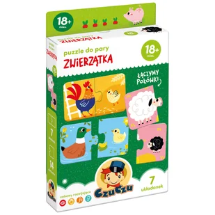 CzuCzu Puzzle Do Pary Zwierzątka 18m+ 92962 - Puzzle - miniaturka - grafika 1