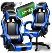 Fotele gamingowe - FOTEL GAMINGOWY Z MASAŻEREM OBROTOWY KANZA - miniaturka - grafika 1