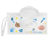 Chusteczki nawilżane - ETUI NA CHUSTECZKI NAWILŻONE BIAŁY - miniaturka - grafika 1