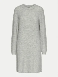 Pieces Sukienka dzianinowa Ellen 17126082 Szary Regular Fit - Sukienki - miniaturka - grafika 1