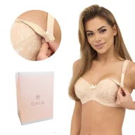 Biustonosze - Biustonosz Full Cup Mama Alma 019 usztywniany do karmienia beżowy  90H - miniaturka - grafika 1