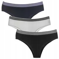 Majtki damskie - MORAJ Figi Damskie Bawełniane Brazyliany 3-szt S - miniaturka - grafika 1