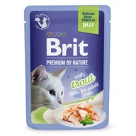 Mokra karma dla kotów - BRIT Premium by nature Trout fillets - mokra karma dla kota - 85g - miniaturka - grafika 1