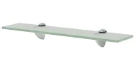 Półki łazienkowe - Solidna mleczna półka szklana 50x10 M1-F67 - miniaturka - grafika 1