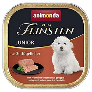 Animonda Vom Feinsten Junior Mit Geflügelleber, 22Er Pack (22 X 150 G) - Mokra karma dla psów - miniaturka - grafika 1